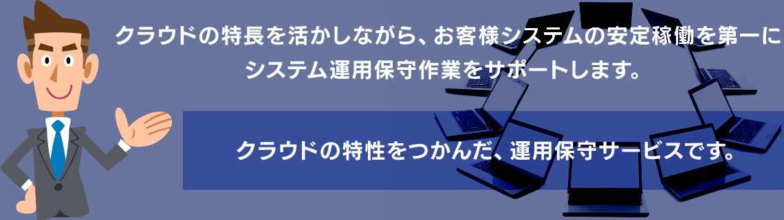 JSOL「個別適用型システム基盤保守運用」サービスの特長